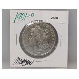 1901-O 90% Silver Morgan $1 Dollar