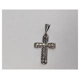 .925 Sterling Cross Pendant