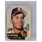 1953 Topps Ed Mathews #37 - Very poor Crease