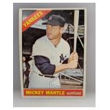 1966 Topps Baseball #50 Mickey Mantle HOF Indents