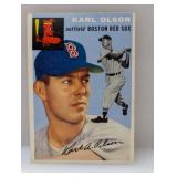 1954 Topps Baseball #186 Karl Olson (Red Sox)