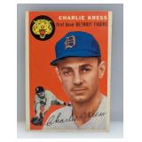 1954 Topps Baseball #219 Charlie Kress (Tigers)