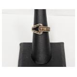 12K/.925 Sterl Black Hills Ring Sz 6.5