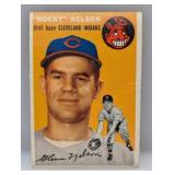 1954 Topps Baseball Rocky Nelson Indians Creases