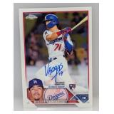 2023 Miguel Vargas Topps Chrome Auto RC Rookie