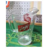 VINTAGE SCHLITZ ADV  GLASS BEER PITCHER