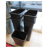 (6) KITCHEN GARBAGE CANS