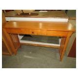 OAK FINISH 1 DWR ENTRY/SOFA TABLE