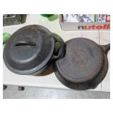 LODGE CAST IRON SKILLET&DUTCH OVEN