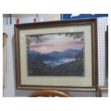 FRAMED SMOKEY MTN PRINT BY JIM GRAY