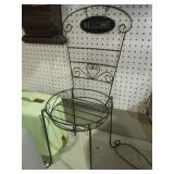 METAL CHAIR PLANTSTAND