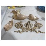 BRASS DUCKS/ 1 WALL HANGING & WALL DECOR