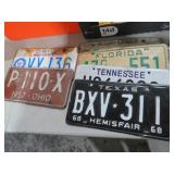 COLLECTION OF VINTAGE LICENSE PLATES