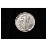 1941 D WALKING LIBERTY HALF DOLLAR 90% AU+