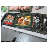 (4) VINTAGE METAL COCA COLA TRAYS