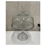 Mosser Glass Tall Footed Cake Stand with Dome