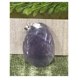 Purple Fluorite Semi-Precious Gemstone Pendant