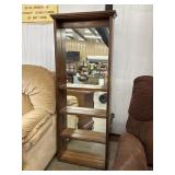 59" Glass Mirror Cabinet 4-Drawer Shelves