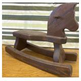 Wooden Doll Rocking Horse