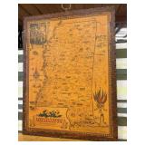 Mississippi Vintage Map