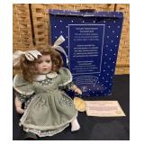 Genuine Hand Painted Porcelain Doll (Caitlin)