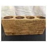 4 Hole Wooden Sugar Mold.