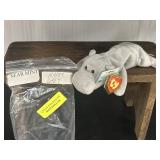 1993 Ty Beanie Baby Happy the Hippo Near Mint