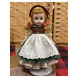 Tyrolean Girl Madame Alexander 8" Doll from 1960s