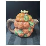 Vintage Strawberry Fruit Ceramic Tea Kettle