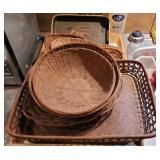 Lot Of Baskets & Trays