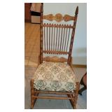 Antique Armless Rocking Chair