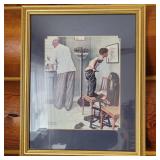 Norman Rockwell Print In Frame 12.5 x 15