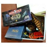 Box Lot Of Board Games Star Wars Monopoly,