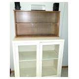 Pair Of Storage / Display Cabinets & Speakers