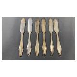 6 Butter Knives 1940s Holmer & Edwards