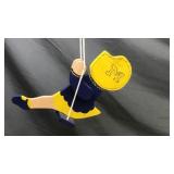 Wood University Of Michigan Swinging Girl Decor