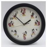 Disney Mickey Mouse Wall Clock Works - New Battery