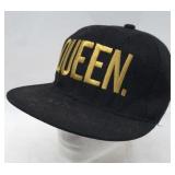 New "queen" Adjustable Black Hat