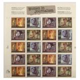 Women In Journalism Us Postage Stamps Value=$7.40