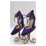 Purple High Chunky Heels Shoe Republic La