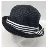 Banana Republic Sz M/l Black Sunhat Bucket Hat