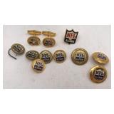 Nfl Alumni Cuff Link Pair , Pin, Buttons - Some