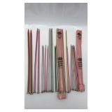 Long Knitting Needles Assorted Sizes Vintage &