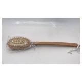 New Dual-sided Bath Brush Wood Handle