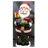 Resin Tall Christmas Santa Painted