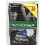 New 32ct Pkg Mens Underwear Sz L Maximum