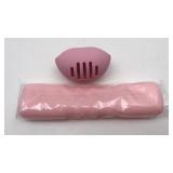 New Makeup Brush Holder & Sponge Pink Silicone