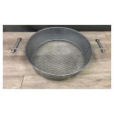 Large Round Sifting Tray Or Serving Tray