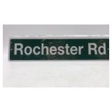 New Rochester Rd Metal Wall Sign Road Sign Replica