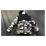 New Reversible Kids Winter Coat Sz 24m Black Camo